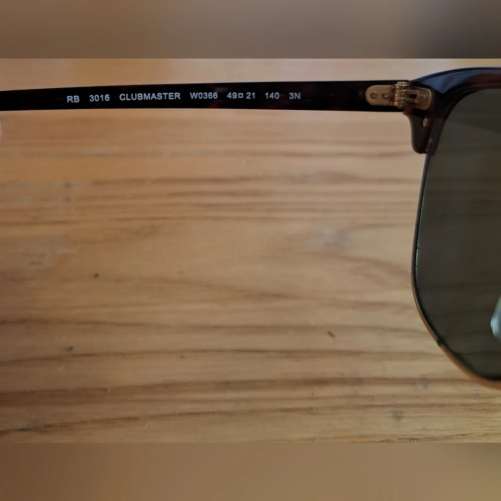 Ray-Ban Clubmaster 3106 Tortoise & Gold Casual Preppy Sunglass Eye Glasses Frame